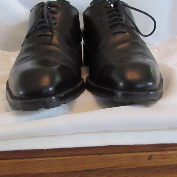 Fratelli Rossetti Black Derbys Size 9.5 Made in Italy Excellent Pre-Owned Cond. - Picture 2 of 11